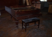 Piano on the day of pickup for restoration!
